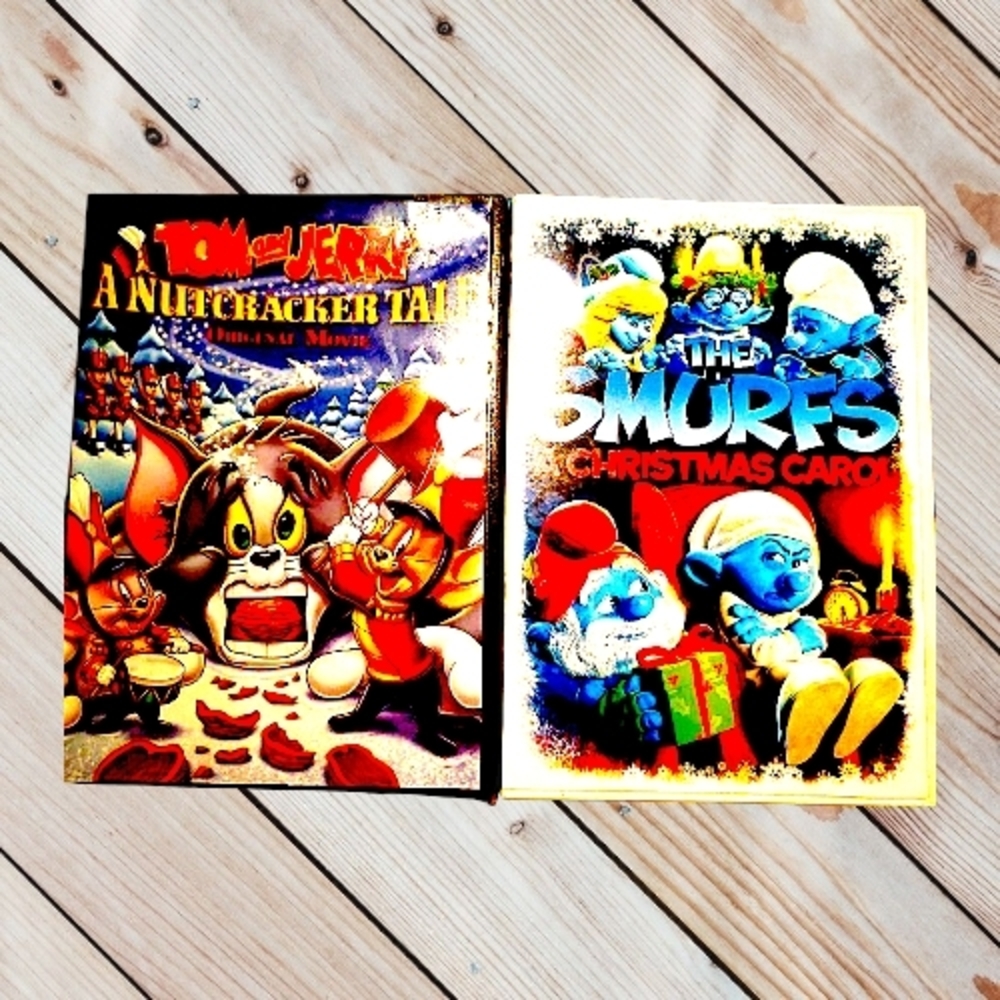 DVD Chridtmas Classic Combo  Tom & Jerry The Nutcraker's Tale & The Smufs C